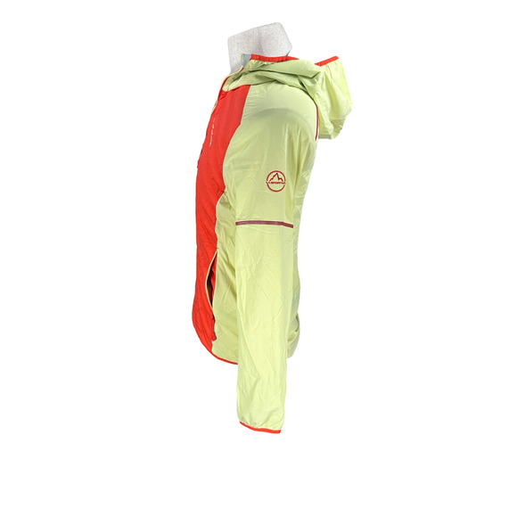La Sportiva Koro Jacket Women’s Medium Cherry Tomato Zest Hood Zip Puffer Hybrid - Picture 3 of 9